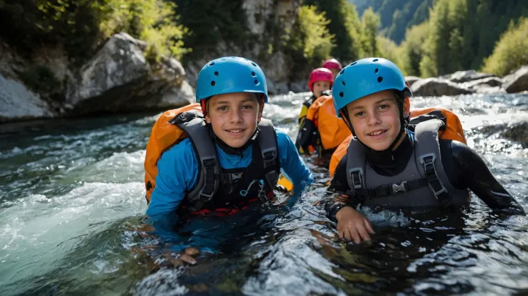 default-many-child-in-canyoning-water-at-mountain-with-alpes-l-1